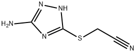 2-[(5-AMINO-1H-1,2,4-TRIAZOL-3-YL)SULFANYL]ACETONITRILE 结构式