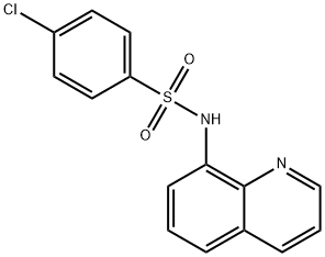 ((4-Chlorophenyl)sulfonyl)-8-quinolylamine 结构式