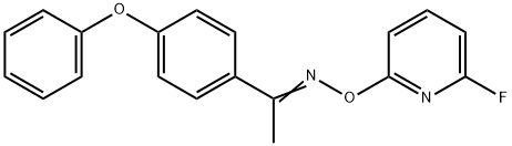 1-(4-PHENOXYPHENYL)-1-ETHANONE O-(6-FLUORO-2-PYRIDINYL)OXIME 结构式