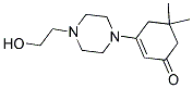 3-(4-(2-HYDROXYETHYL)PIPERAZINYL)-5,5-DIMETHYLCYCLOHEX-2-EN-1-ONE 结构式