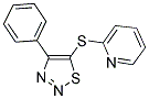 2-[(4-PHENYL-1,2,3-THIADIAZOL-5-YL)SULFANYL]PYRIDINE 结构式