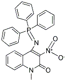 1-METHYL-3-NITRO-4-[(1,1,1-TRIPHENYL-LAMBDA5-PHOSPHANYLIDENE)AMINO]-1,2-DIHYDROQUINOLIN-2-ONE 结构式