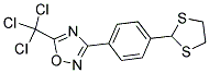 3-[4-(1,3-DITHIOLAN-2-YL)PHENYL]-5-(TRICHLOROMETHYL)-1,2,4-OXADIAZOLE 结构式