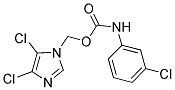 (4,5-DICHLORO-1H-IMIDAZOL-1-YL)METHYL N-(3-CHLOROPHENYL)CARBAMATE 结构式