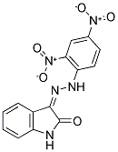 (3Z)-1H-Indole-2,3-dione 3-[(2,4-dinitrophenyl)hydrazone] 结构式