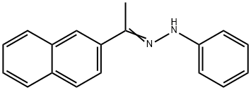 1-(2-NAPHTHYL)-1-ETHANONE N-PHENYLHYDRAZONE 结构式