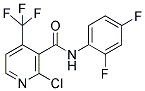 N3-(2,4-DIFLUOROPHENYL)-2-CHLORO-4-(TRIFLUOROMETHYL)NICOTINAMIDE 结构式