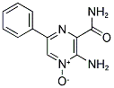 3-Amino-6-phenylpyrazine-2-carboxamide 4-oxide 结构式
