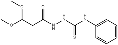 2-(3,3-DIMETHOXYPROPANOYL)-N-PHENYL-1-HYDRAZINECARBOTHIOAMIDE 结构式
