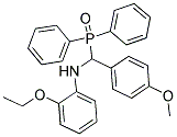 N1-[(DIPHENYLPHOSPHORYL)(4-METHOXYPHENYL)METHYL]-2-ETHOXYANILINE 结构式