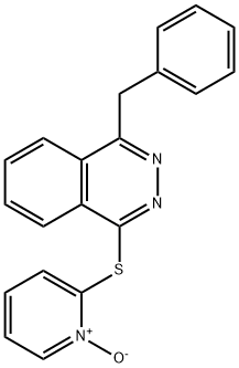 2-[(4-BENZYL-1-PHTHALAZINYL)SULFANYL]-1-PYRIDINIUMOLATE 结构式