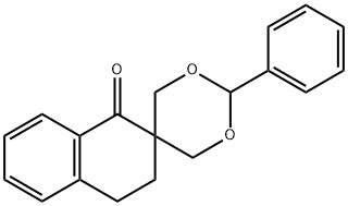 2,2-BIS(HYDROXYMETHYL)-3,4-DIHYDRO-1(2H)-NAPTHALENONEBENZALDEHYDE ACETAL 结构式