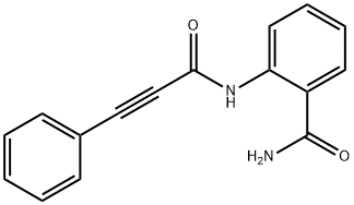 2-(3-PHENYLPROP-2-YNOYLAMINO)BENZAMIDE 结构式