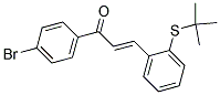 1-(4-BROMOPHENYL)-3-[2-(TERT-BUTYLTHIO)PHENYL]PROP-2-EN-1-ONE 结构式