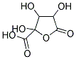 2,3,4-TRIHYDROXY-5-OXO-2-TETRAHYDROFUROIC ACID 结构式