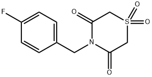 4-(4-FLUOROBENZYL)-1LAMBDA6,4-THIAZINANE-1,1,3,5-TETRAONE 结构式