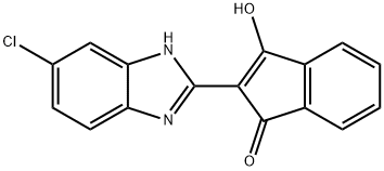 2-(6-氯-1H-苯并[D]咪唑-2-基)-3-羟基-1H-茚-1-酮 结构式