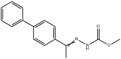 METHYL 2-(1-[1,1'-BIPHENYL]-4-YLETHYLIDENE)-1-HYDRAZINECARBOXYLATE 结构式