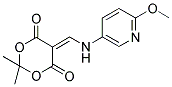 5-(((6-METHOXY(3-PYRIDYL))AMINO)METHYLENE)-2,2-DIMETHYL-1,3-DIOXANE-4,6-DIONE 结构式