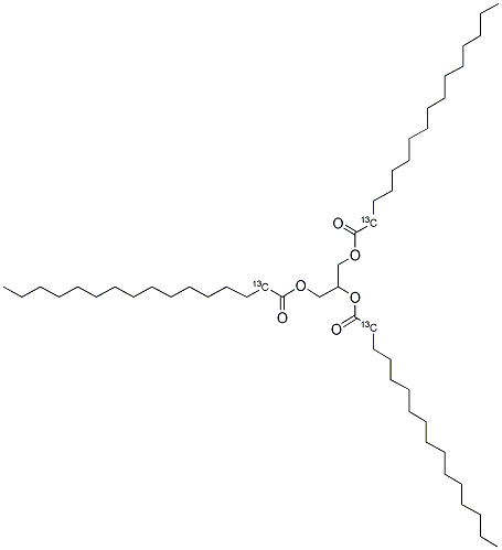 TRIPALMITIN (2,2,2-13C3) 结构式