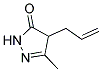 4-Allyl-3-methyl-4,5-dihydro-1H-pyrazol-5-one 结构式