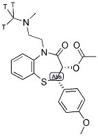 DILTIAZEM, CIS-(+)-[N-METHYL-3H]- 结构式