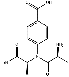 H-ALA-ALA-4-ABZ-OH 结构式