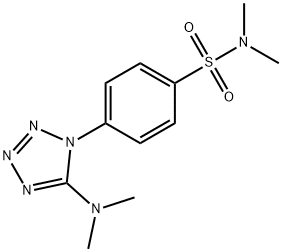 4-[5-(DIMETHYLAMINO)-1H-1,2,3,4-TETRAAZOL-1-YL]-N,N-DIMETHYLBENZENESULFONAMIDE 结构式