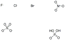 多项阴离子集成电路标准溶液, SPECPURE|R (WATERS) IN H{2}O 结构式