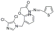 N'1-(2-THIENYLMETHYLIDENE)-2-(2-[(4,5-DICHLORO-1H-IMIDAZOL-1-YL)METHYL]PHENOXY)ETHANOHYDRAZIDE 结构式