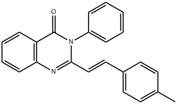 2-(4-METHYLSTYRYL)-3-PHENYL-4(3H)-QUINAZOLINONE 结构式