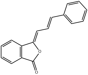 3-(3-PHENYL-2-PROPENYLIDENE)-2-BENZOFURAN-1(3H)-ONE 结构式