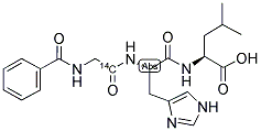 HIPPURYL-L-HISTIDYL-L-LEUCINE, [GLYCINE-1-14C]- 结构式