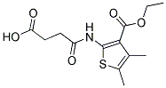 4-([3-(Ethoxycarbonyl)-4,5-dimethylthien-2-yl]amino)-4-oxobutanoic acid 结构式