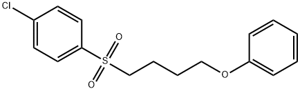 (4-CHLOROPHENYL)(DIOXO)(4-PHENOXYBUTYL)-LAMBDA6-SULFANE 结构式