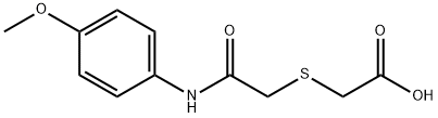 [(4-METHOXY-PHENYLCARBAMOYL)-METHYLSULFANYL]-ACETIC ACID 结构式