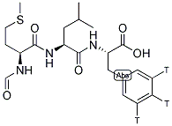 FORMYL-L-METHIONYL-L-LEUCYL L-PHENYLALANINE, N-[PHENYLALANINE-RING-3,4,5-3H(N)]- 结构式