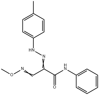 3-(METHOXYIMINO)-2-[2-(4-METHYLPHENYL)HYDRAZONO]-N-PHENYLPROPANAMIDE 结构式