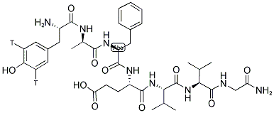 DELTORPHIN II, (2-D-ALA), [TYROSYL-3,5-3H]- 结构式