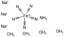 SODIUM AMMINEPENTACYANOFERRATE(II) HYDRATE 结构式