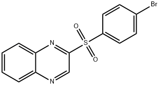 2-[(4-BROMOPHENYL)SULFONYL]QUINOXALINE 结构式