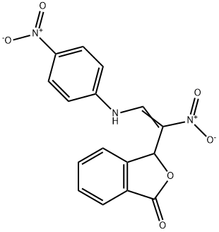3-[1-NITRO-2-(4-NITROANILINO)VINYL]-2-BENZOFURAN-1(3H)-ONE 结构式