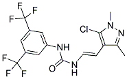 N-[2-(5-CHLORO-1,3-DIMETHYL-1H-PYRAZOL-4-YL)VINYL]-N'-[3,5-DI(TRIFLUOROMETHYL)PHENYL]UREA 结构式
