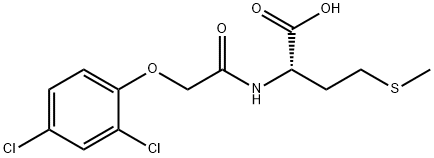 N-[(2,4-DICHLOROPHENOXY)ACETYL]-DL-METHIONINE 结构式