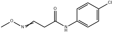 N-(4-CHLOROPHENYL)-3-(METHOXYIMINO)PROPANAMIDE 结构式