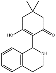 3-Hydroxy-5,5-dimethyl-2-(1,2,3,4-tetrahydro-1-isoquinolinyl)-2-cyclohexen-1-one 结构式
