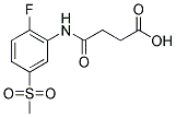 4-([2-FLUORO-5-(METHYLSULFONYL)PHENYL]AMINO)-4-OXOBUTANOIC ACID 结构式