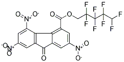 2,2,3,3,4,4,5,5-OCTAFLUOROPENTYL 2,5,7-TRINITRO-9-OXO-9H-FLUORENE-4-CARBOXYLATE 结构式