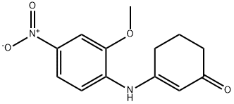 3-((2-METHOXY-4-NITROPHENYL)AMINO)CYCLOHEX-2-EN-1-ONE 结构式