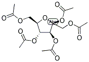 1,2,3,4,5-PENTA-O-ACETYL-BETA-D-FRUCTOPYRANOSE 结构式
